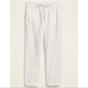 New Mid-Rise Soft-Twill Utility Pants for Women